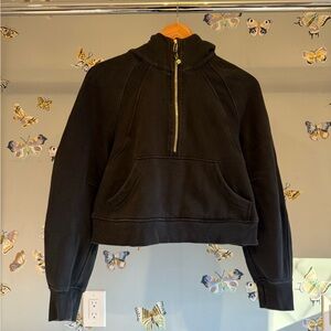 lululemon athletica Black Half Zip Hoodie